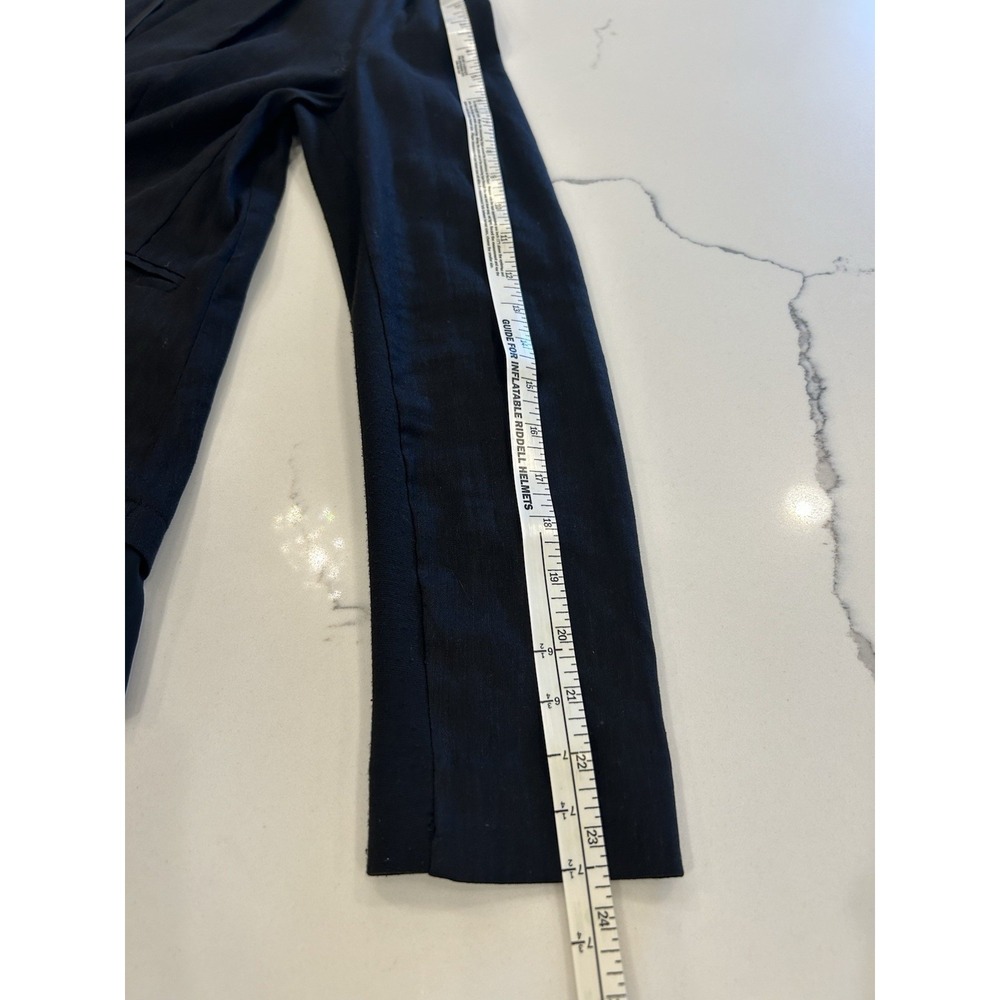 Simply Vera Wang Linen Blend Blazer Women XS Office Career Black With Sheer Edge - Picture 6 of 6